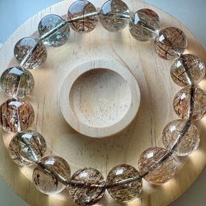 Natural Black gold 7  13mm beads